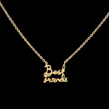 Load image into Gallery viewer, Best Friend Letters Charms Gold Necklace
