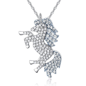 Unicorn Rhinestone Necklace