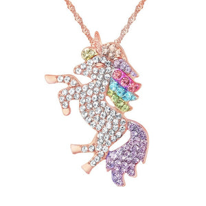 Unicorn Rhinestone Necklace