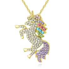 Load image into Gallery viewer, Unicorn Rhinestone Necklace