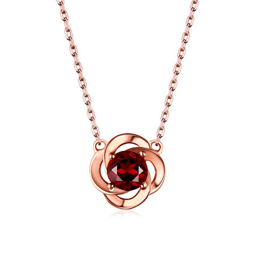 Rose Necklace for Women Pearl White