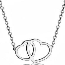 Load image into Gallery viewer, Double Heart Necklace