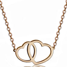 Load image into Gallery viewer, Double Heart Necklace