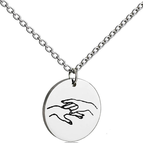 Gesture Engraved Necklace