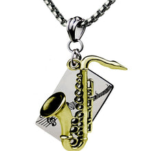 Load image into Gallery viewer, Instrument Saxophone Necklace